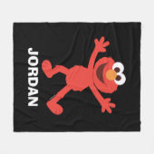 Sesamstraat | Gepersonaliseerde Elmo Fleece Deken (Voorkant (Horizontaal))