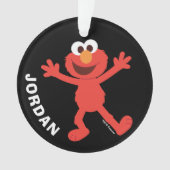 Sesamstraat | Gepersonaliseerde Elmo Ornament (voorkant)