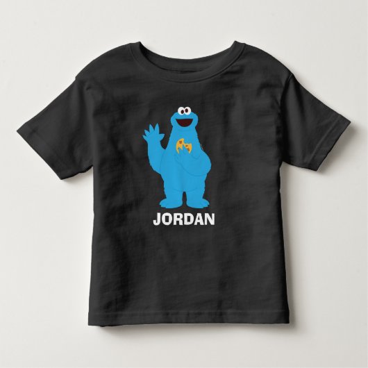Sesamstraat | Gepersonaliseerde Koekjesmonster Bab Kinder Shirts (Voorkant)