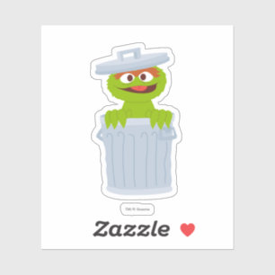 Sesamstraat   Gepersonaliseerde Oscar de Grouch Sticker