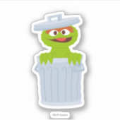 Sesamstraat | Gepersonaliseerde Oscar de Grouch Sticker (Voorkant)