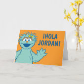 Sesamstraat | Gepersonaliseerde Rosita Kaart (Gele Bloem)