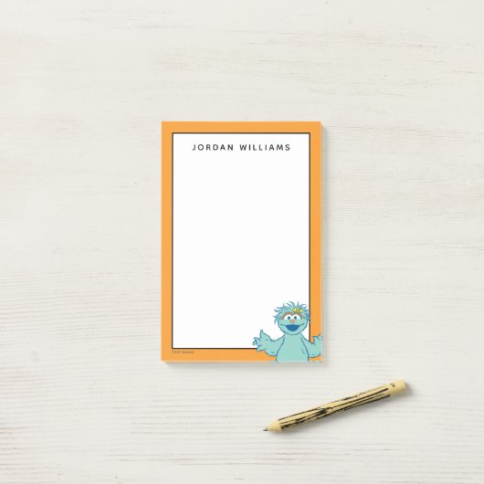 Sesamstraat | Gepersonaliseerde Rosita Post-it® Notes (Op bureau)
