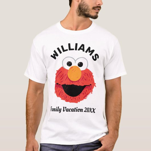 Sesamstraat | Gezinsvakantie Elmo T-shirt (Voorkant)