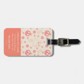 Sesamstraat | Goede Vibes Patroon | Jouw namen toe Bagagelabel (Voorkant horizontaal)