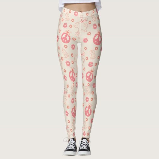Sesamstraat | Goede Vibes Patroon Leggings (Voorkant)