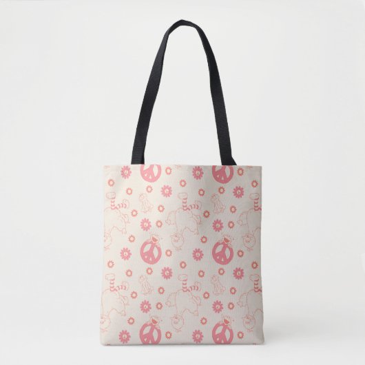 Sesamstraat | Goede Vibes Patroon Tote Bag (Voorkant)
