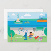 Sesamstraat | Governors Island Scene Briefkaart (Voorkant / Achterkant)
