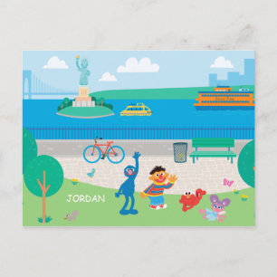 Sesamstraat Governors Island Scene Briefkaart