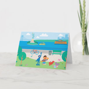 Sesamstraat   Governors Island Scene Kaart