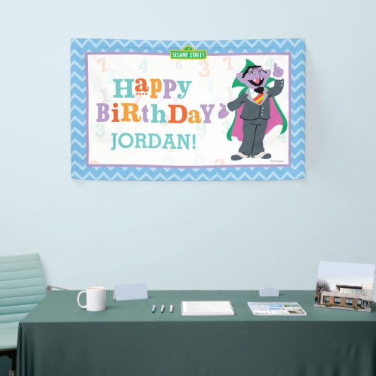 Sesamstraat | graaf von Count Birthday Spandoek (Beurs)