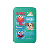 Sesamstraat | Grafisch park Elmo, Tango & Grover P Badmat (Voorkant Verticaal)