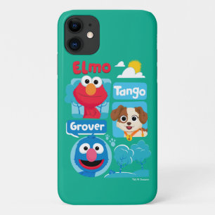 Sesamstraat   Grafisch park Elmo, Tango & Grover P Case-Mate iPhone Case