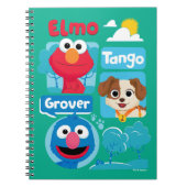 Sesamstraat | Grafisch park Elmo, Tango & Grover P Notitieboek (Voorkant)