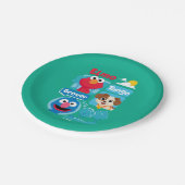 Sesamstraat | Grafisch park Elmo, Tango & Grover P Papieren Bordje (Gekanteld)
