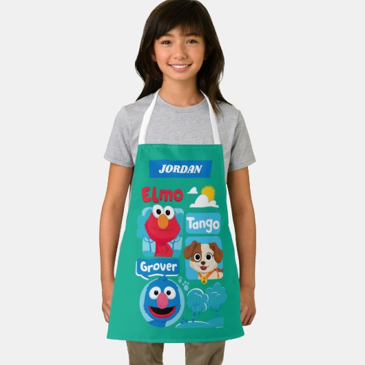 Sesamstraat | Grafisch park Elmo, Tango & Grover P Schort (Insitu)