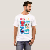 Sesamstraat | Grafisch park Elmo, Tango & Grover P T-shirt (Voorkant volledig)