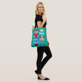 Sesamstraat | Grafisch park Elmo, Tango & Grover P Tote Bag (Op model)