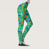 Sesamstraat groen bloemenpatroon leggings (Rechts)