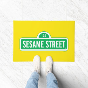 Sesamstraat   Groene Logo Deurmat
