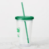 Sesamstraat | Groene Logo | Jouw namen toevoegen Acryl Drinkbeker (Links)