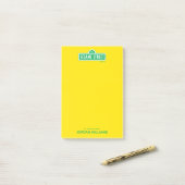 Sesamstraat | Groene Logo | Jouw namen toevoegen Post-it® Notes (Op bureau)