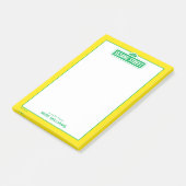 Sesamstraat | Groene Logo | Jouw namen toevoegen Post-it® Notes (Schuin)
