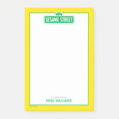 Sesamstraat | Groene Logo | Jouw namen toevoegen Post-it® Notes (Voorkant)