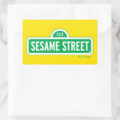 Sesamstraat | Groene Logo Rechthoekige Sticker (Tas)