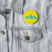 Sesamstraat | Groene Logo Ronde Button 5,7 Cm (In situ)