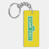 Sesamstraat | Groene Logo Sleutelhanger (Voorkant Links)
