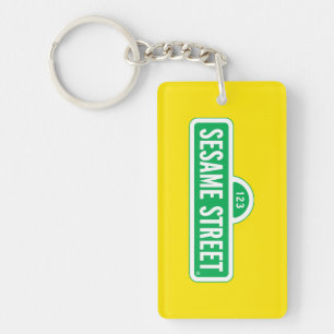 Sesamstraat   Groene Logo Sleutelhanger