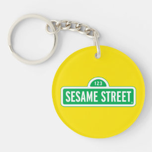 Sesamstraat   Groene Logo Sleutelhanger