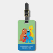 Sesamstraat | Groepsknuffel Bagagelabel (Voorkant verticaal)