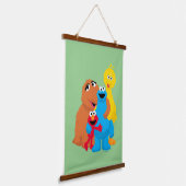 Sesamstraat | Groepsknuffel Hangend Wandkleed (Gebogen)