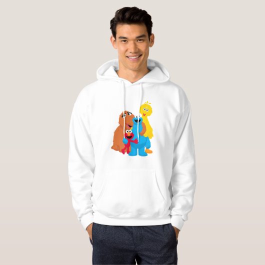 Sesamstraat | Groepsknuffel Hoodie (Voorkant volledig)