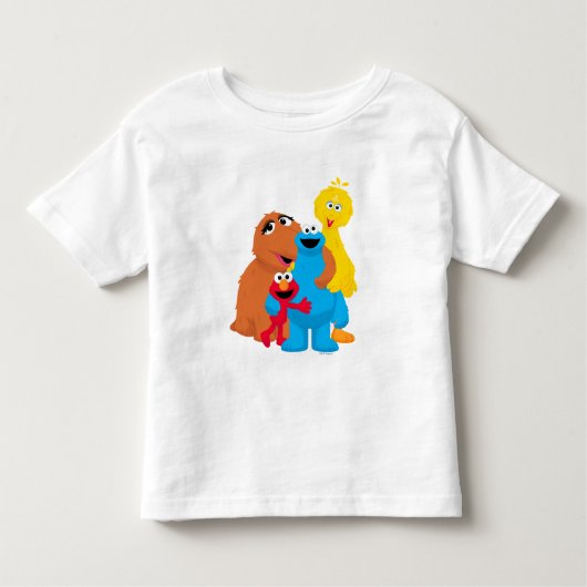 Sesamstraat | Groepsknuffel Kinder Shirts (Voorkant)