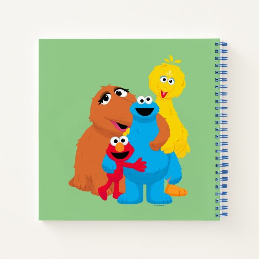 Sesamstraat | Groepsknuffel Notitieboek (Achterkant)