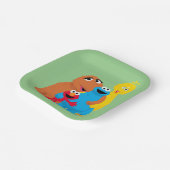 Sesamstraat | Groepsknuffel Papieren Bordje (Gebogen)