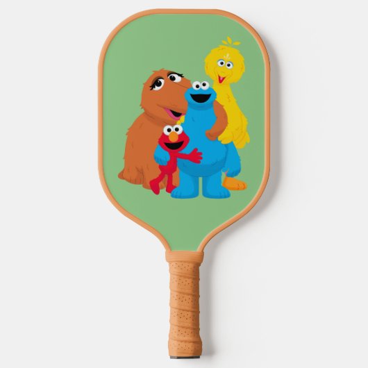 Sesamstraat | Groepsknuffel Pickleball Paddle (Voorkant)
