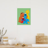 Sesamstraat | Groepsknuffel Poster (Keuken)