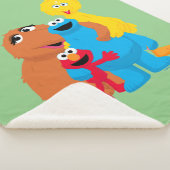 Sesamstraat | Groepsknuffel Sherpa Deken (3/4)