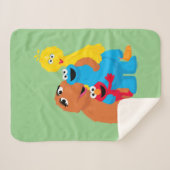 Sesamstraat | Groepsknuffel Sherpa Deken (Voorkant (horizontaal))