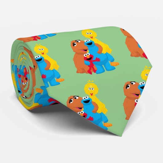 Sesamstraat | Groepsknuffel Stropdas (Opgerold)
