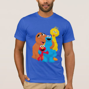 Sesamstraat   Groepsknuffel T-shirt
