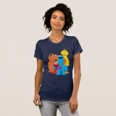 Sesamstraat | Groepsknuffel T-shirt (Voorkant volledig)