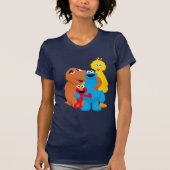 Sesamstraat | Groepsknuffel T-shirt (Voorkant)