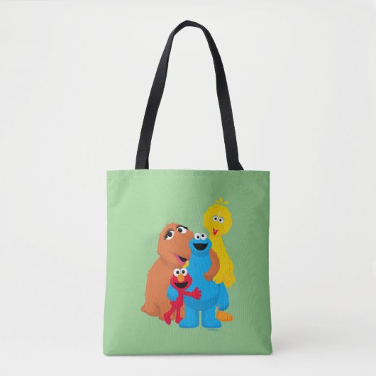 Sesamstraat | Groepsknuffel Tote Bag (Voorkant)