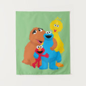 Sesamstraat | Groepsknuffel Wandkleed (Voorkant)