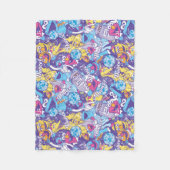 Sesamstraat| Groovy Dance-patroon Fleece Deken (Voorkant)